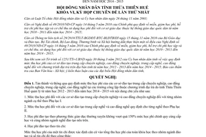 Nghị quyết 03/2012/NQ-HĐND quy định mức thu học phí của cơ sở đào tạo