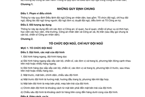 Thông tư 18/2012/TT-BCA Điều lệnh đội ngũ Công an nhân dân