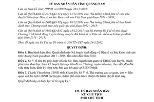 Quyết định 1164/QĐ-UBND năm 2012 Kế hoạch hành động Dân số và Sức khỏe sinh sản