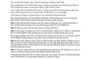 Thông tư 11/2012/TT-BKHCN Quy chuẩn kỹ thuật quốc gia tương thích điện từ