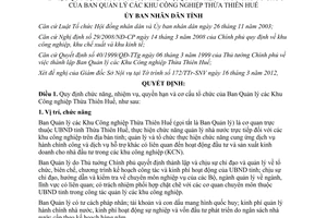 Quyết định 631/QĐ-UBND chức năng nhiệm vụ quyền hạn cơ cấu Ban quản lý KCN