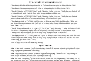 Quyết định 08/2012/QĐ-UBND hỗ trợ thực hiện giải pháp tiết kiệm năng lượng