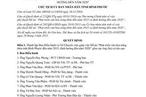 Quyết định 711/QĐ-UBND năm 2012 thành lập Ban Điều hành và Tổ Chuyên viên