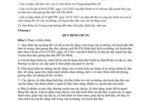 Hướng dẫn 05-HD/UBKTTW kiểm tra tu dưỡng rèn luyện đạo đức cán bộ đảng viên năm 2012