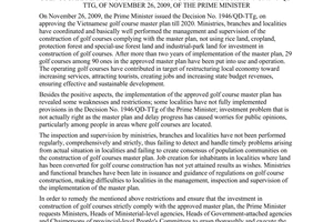 Directive No. 11/CT-TTg strengthening the management, inspection and supervision