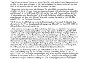 Chỉ thị 06/2012/CT-UBND phong trào thi đua xây dựng nông thôn mới Bình Phước