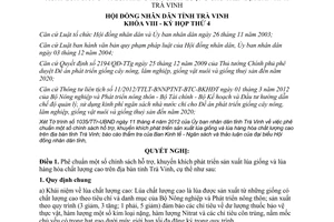 Nghị quyết 01/2012/NQ-HĐND phê chuẩn chính sách hỗ trợ khuyến khích phát triển