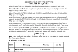 Nghị quyết 07/2012/NQ-HĐND phê chuẩn mức thu quản lý sử dụng phí vệ sinh