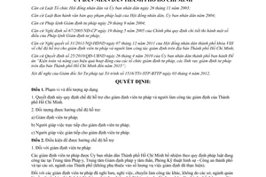 Quyết định 15/2012/QĐ-UBND chế độ hỗ trợ cho giám định viên tư pháp