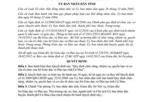 Quyết định 04/2012/QĐ-UBN chức năng nhiệm vụ quyền hạn cơ cấu Sở giáo dục