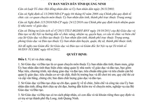 Quyết định 837/QĐ-UBND năm 2012 tổ chức Sở Giáo dục và Đào tạo tỉnh Quảng Ninh