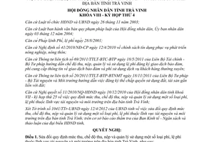 Nghị quyết 08/2012/NQ-HĐND sửa đổi quy định mức thu chế độ thu nộp quản lý phí