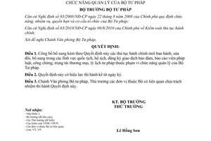 Quyết định 645/QĐ-BTP năm 2012 công bố thủ tục hành chính sửa đổi quản lý Bộ Tư pháp