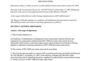 Circular No. 06/2012/TT-BYT stipulating on conditions of establishment and opera