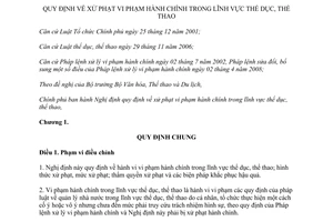 Nghị định 37/2012/NĐ-CP xử phạt vi phạm hành chính