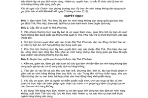 Quyết định 44/QĐ-UBANHK Thẻ, Phù hiệu Ủy ban An ninh hàng không dân