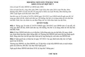 Nghị quyết 43/2012/NQ-HĐND chế độ chính sách đào tạo bồi dưỡng thu hút sử dụng nhân tài Bắc Ninh