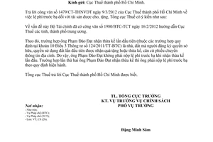 Công văn 1626/TCT-CS lệ phí trước bạ quà tài sản thừa kế