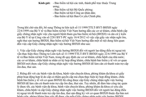 Công văn 1898/BHXH-CSXH cấp giấy chứng nhận nghỉ ốm, thai sản hưởng bảo hiểm xã