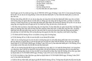 Công văn 2375/UBND-ĐTMT chủ trương bồi thường hỗ trợ đối với dự án nâng cấp