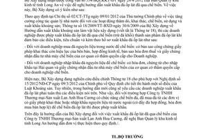 Công văn 13/BXD-VLXD hướng dẫn xuất khẩu đá ốp lát đã qua chế biến