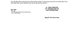 Công văn 2005/BHXH-BC báo cáo nhu cầu kinh phí