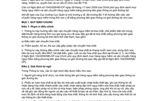 Thông tư 08/2012/TT-BYT hướng dẫn việc vận chuyển hàng nguy hiểm