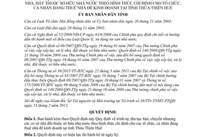 Quyết định 849/QĐ-UBND năm 2012 chuyển nhượng cơ sở nhà đất thuộc sở hữu nhà