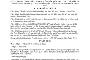 Quyết định 08/2012/QĐ-UBND  lập dự toán, quản lý, sử dụng và quyết toán kinh phí