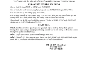 Quyết định 130/2012/QĐ-UBND Quy định trình tự thủ tục đánh giá môi trường