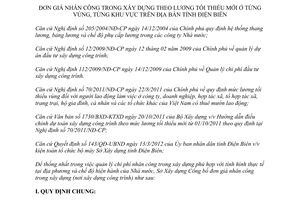 Công bố 209/SXD-CB đơn giá nhân công trong xây dựng theo lương tối thiểu mới