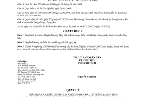 Quyết định 13/2012/QĐ-UBND Quy chế thẩm tra cấp điều chỉnh Giấy chứng nhận