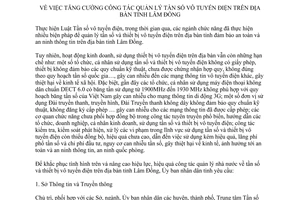 Chỉ thị 04/2012/CT-UBND tăng cường công tác quản lý tần số vô tuyến điện