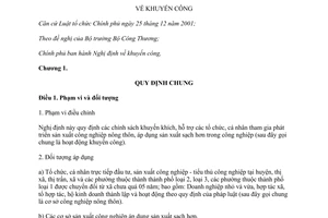 Nghị định 45/2012/NĐ-CP khuyến công