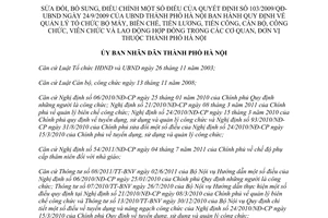 Quyết định 11/2012/QĐ-UBND sửa đổi Quyết định 103/2009/QĐ-UBND