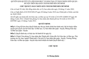 Quyết định 2633/QĐ-UBND năm 2012 công bố thủ tục hành chính mới bãi bỏ