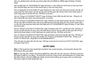 Quyết định 13/2012/QĐ-UBND phê duyệt Đề án quy hoạch karaoke vũ trường trên địa