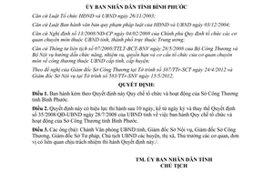 Quyết định 14/2012/QĐ-UBND Quy chế tổ chức và hoạt động của Sở Công Thương