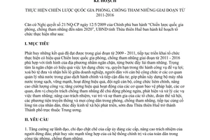 Kế hoạch 45/KH-UBND phòng chống tham nhũng Thừa Thiên Huế 2012