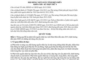 Nghị quyết 272/NQ-HĐND13 thông qua Đề án phát triển nguồn nhân lực