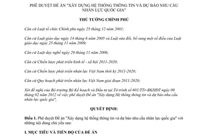 Quyết định 601/QĐ-TTg Xây dựng hệ thống thông tin và dự báo nhu cầu nhân lực