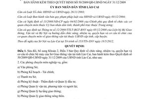 Quyết định 17/2012/QĐ-UBND sửa đổi Quyết định 50/2009/QĐ-UBND Lào Cai