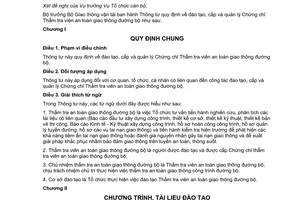 Thông tư 16/2012/TT-BGTVT chứng chỉ thẩm tra viên an toàn giao thông
