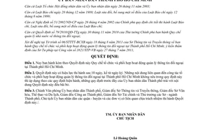 Quyết định 21/2012/QĐ-UBND tổ chức phối hợp quản lý thông tin đối ngoại