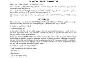 22/2012/QĐ-UBND Về việc sửa đổi bổ sung Quyết định số 44/2009/QĐ-UBND