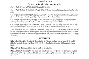 Quyết định 89/QĐ-UBND năm 2012 Đào tạo trình độ thạc sỹ tiến sỹ