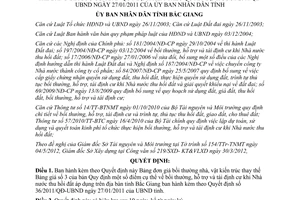 Quyết định 150/2012/QĐ-UBND Bảng đơn giá bồi thường nhà vật kiến trúc