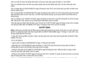 Quyết định 24/2012/QĐ-UBND sửa đổi Quy định giải quyết thủ tục hành chính theo