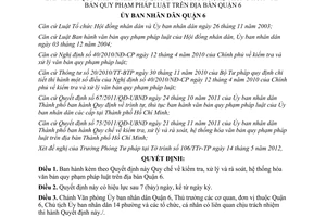 Quyết định 02/2012/QĐ-UBND về Quy chế kiểm tra, xử lý và rà soát, hệ thống hóa v