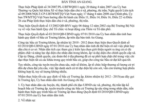 Chỉ thị 06/CT-UBND năm 2012 bầu cử Trưởng khóm ấp nhiệm kỳ 2012 2015 An Giang